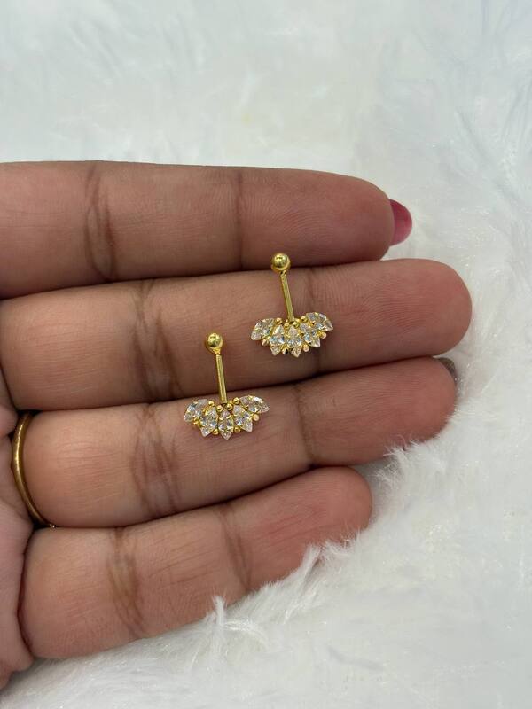 Bugadi white stone nivya 9 carat
