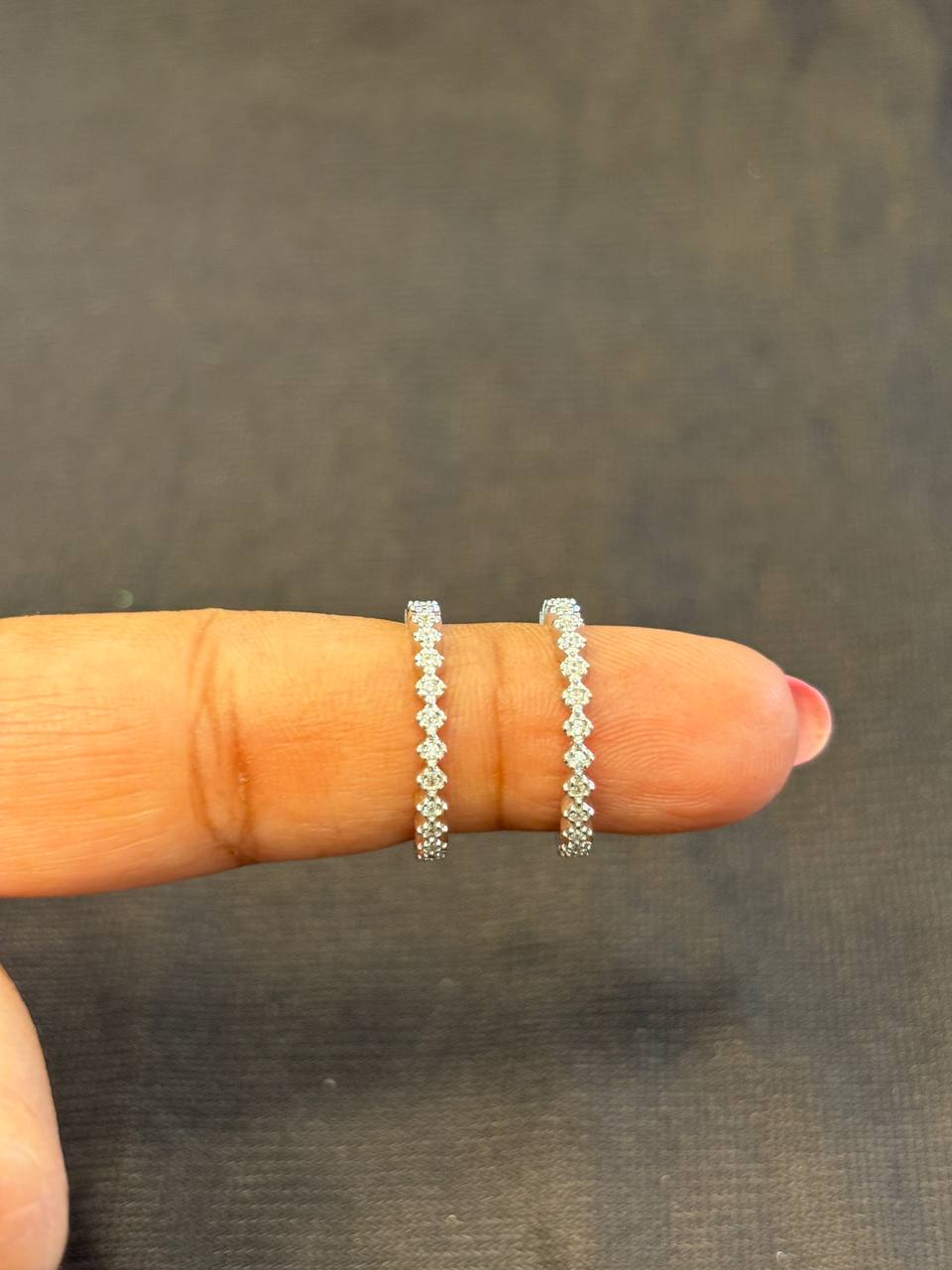 Silver full stone toering